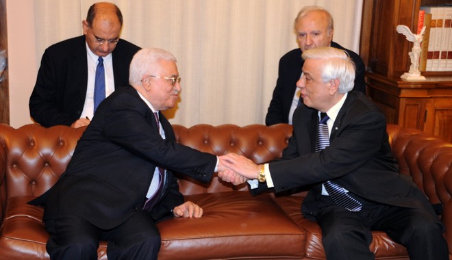 Συνάντηση Παυλόπουλου με τον Παλαιστίνιο πρόεδρο Μαχμούτ Αμπάς