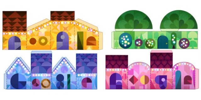 Καλά Χριστούγεννα εύχεται η Google με νέο doodle δια χειρός Robinson Wood