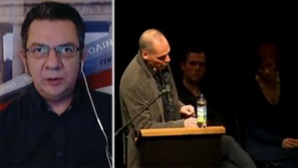 Έντονος διάλογος δημοσιογράφου – Βαρουφάκη. -‘Είστε υπεύθυνος για τα capital controls’ -‘Εγώ φταίω και για το σεισμό στο Σαν Φρανσίσκο’