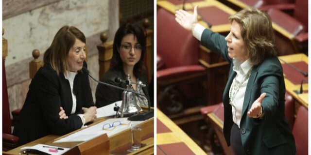 Καβγάς κυριών στη Βουλή για  λιάσιμο, προσφυγικό και επίπεδο μηδέν