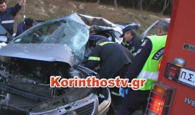 Σοβαρό τροχαίο στην Κόρινθο. Κλειστή η Κορίνθου-Πατρών