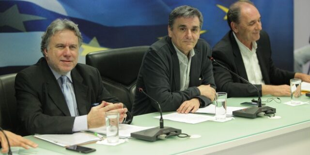 Κοινή Συνέντευξη Τύπου Τσακαλώτου, Σταθάκη, Κατρούγκαλου και Χουλιαράκη