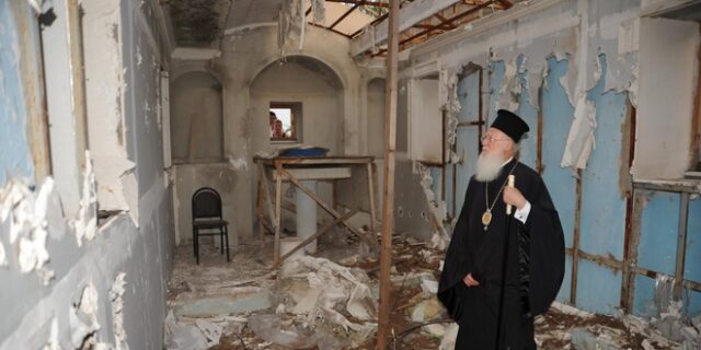 Τουρκική εισβολή στο ιστορικό μοναστήρι της Μεταμόρφωσης στη Χάλκη