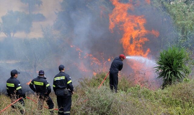 Σε εξέλιξη μεγάλη πυρκαγιά στη Νέα Πέραμο. Μαίνεται η φωτιά στα Μέγαρα