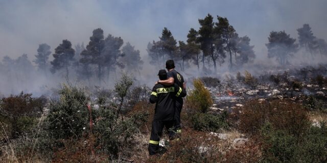 Υπό μερικό έλεγχο η πυρκαγιά στην Μάνδρα-Σε ύφεση Μέγαρα και Νέα Πέραμος