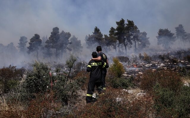 Υπό μερικό έλεγχο η πυρκαγιά στην Μάνδρα-Σε ύφεση Μέγαρα και Νέα Πέραμος