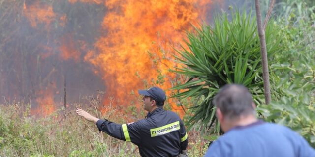 Μεγάλη φωτιά στα Μέγαρα. Υπό μερικό έλεγχο η Κνωσός
