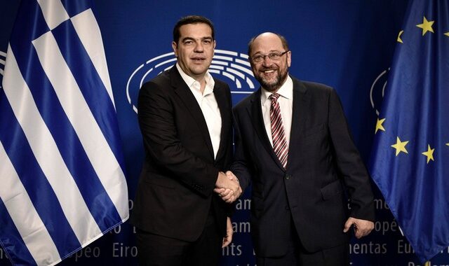 Τσίπρας με Σουλτς για μία πιο κοινωνική Ευρώπη