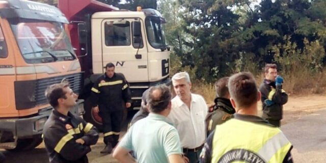 Εύβοια: Στις περιοχές που πλήττονται από την πυρκαγιά βρέθηκε ο Κεδίκογλου