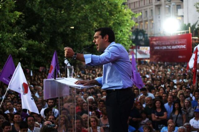 Ένταση λίγο πριν την ομιλία Τσίπρα στον Άγιο Δημήτριο