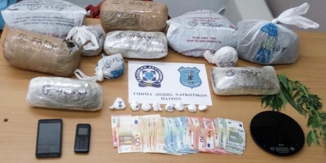Συνελήφθησαν έμπορος κοκαΐνης και κάνναβης στην Πάτρα και καλλιεργητής χασίς στο Αγρίνιο
