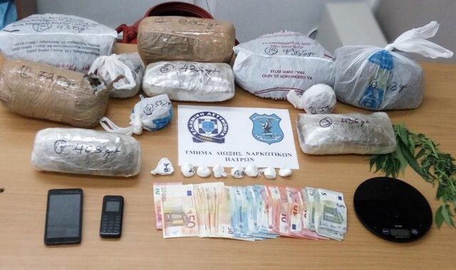 Συνελήφθησαν έμπορος κοκαΐνης και κάνναβης στην Πάτρα και καλλιεργητής χασίς στο Αγρίνιο