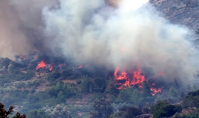Σε εξέλιξη πυρκαγιά στην Αργολίδα