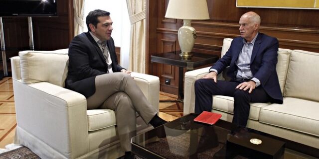 Συνάντηση Τσίπρα-Παπανδρέου με φόντο τον εκλογικό νόμο