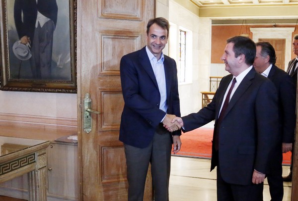 Μητσοτάκης με Καμίνη: Πρώτη προτεραιότητα η ασφάλεια