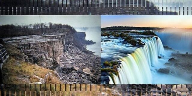Μηχανή του Χρόνου: Δείτε τους καταρράκτες του Νιαγάρα χωρίς νερό!