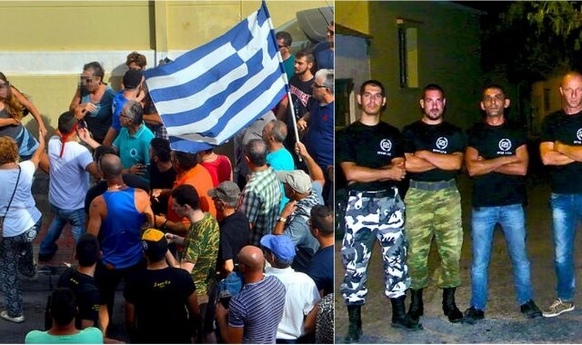 Λέσβος: Η στιγμή της επίθεσης των χρυσαυγιτών σε γυναίκες