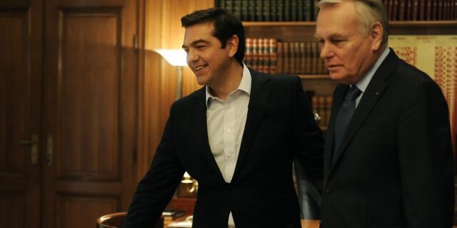 Συνάντηση Τσίπρα με τον ΥΠΕΞ της Γαλλίας