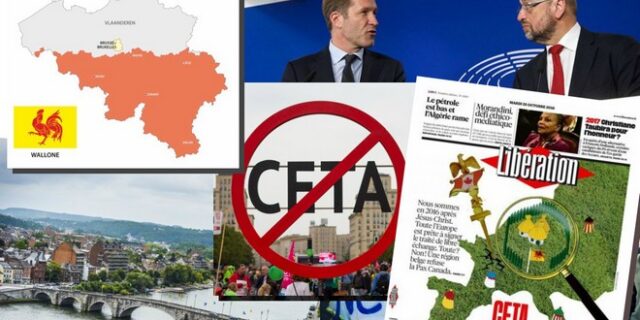 Η μικρή Βαλονία βάζει τη CETA στον πάγο