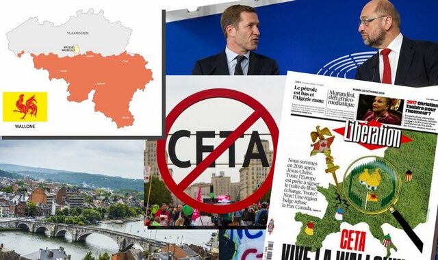 Η μικρή Βαλονία βάζει τη CETA στον πάγο