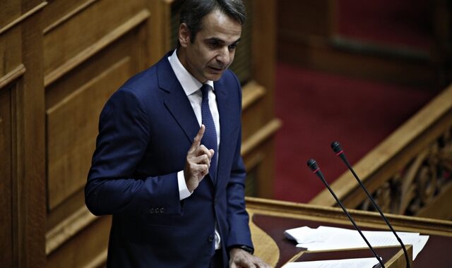Ομιλία Μητσοτάκη στη Βουλή πριν τη Διάσκεψη των Προέδρων