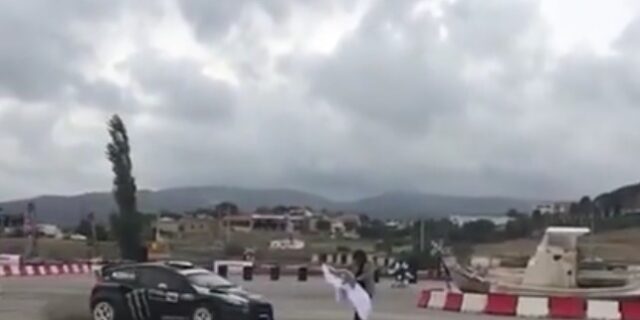 Ο Ken Block ντριφτάρει στον Μαραθώνα και ο Ψινάκης του κουνάει τη σημαία