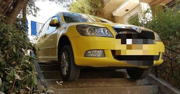 Και όμως, αυτό είναι παρκάρισμα ταξιτζή στο Παγκράτι