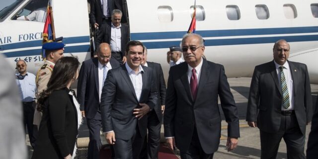 Φωτορεπορτάζ: Η επίσκεψη Τσίπρα στο Κάιρο