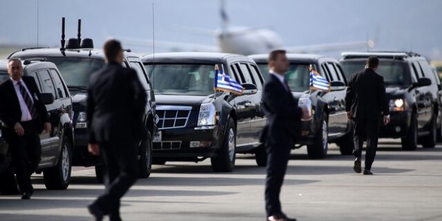 Βίντεο: Τα 34 αυτοκίνητα της πομπής του Μπαράκ Ομπάμα