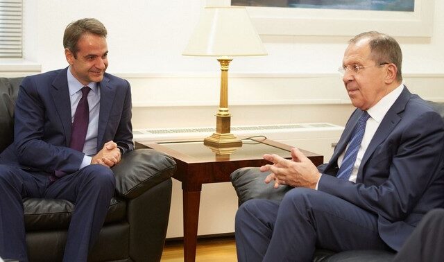 Συνάντηση Μητσοτάκη – Λαβρόφ