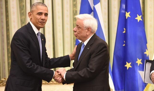 Ομπάμα σε Παυλόπουλο: Ο ελληνικός λαός έχει υποφέρει, αλλά η κατάσταση καλυτερεύει