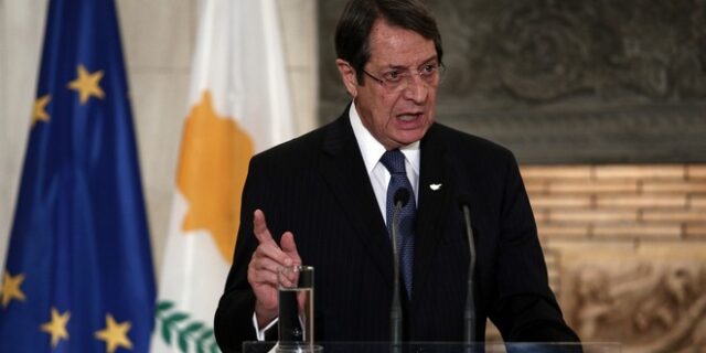 Αναστασιάδης: Η Τουρκία να αναλάβει τις ευθύνες της για το Κυπριακό