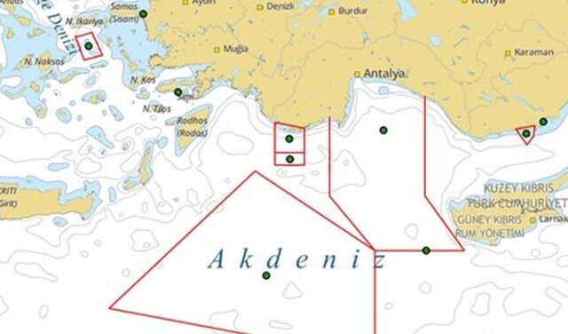 Αυτή είναι η navtex με την οποία η Τουρκία δεσμεύει το Καστελόριζο