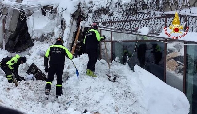 Πεσκάρα: Επτά οι νεκροί στο ξενοδοχείο Rigopiano