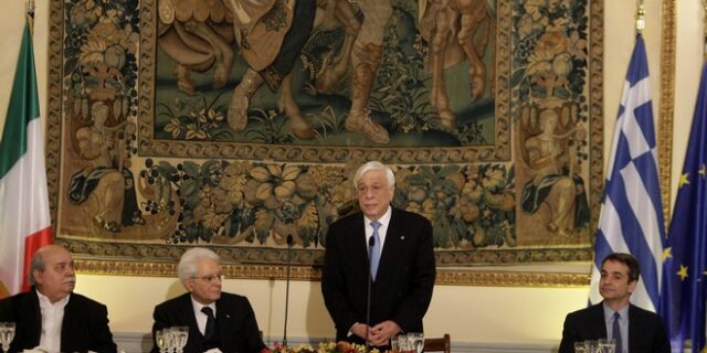 Παυλόπουλος – Ματαρέλα: Δυνατή φιλία και κοινή οπτική μεταξύ Ελλάδας και Ιταλίας