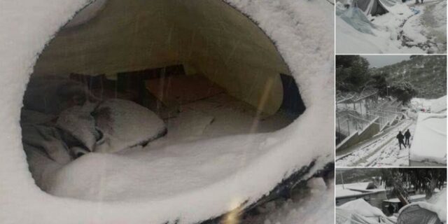 Πολιτική θύελλα για τη χιονισμένη Μόρια