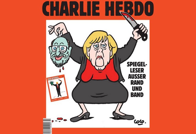 Charlie Hebdo: Η Μέρκελ Τζιχαντίστρια, αποκεφαλίζει τον Σουλτς
