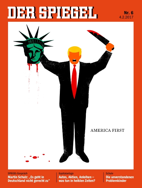 Spiegel: Ο Τραμπ αποκεφαλίζει σαν τζιχαντιστής το Άγαλμα της Ελευθερίας