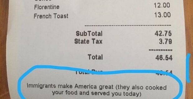 Εστιατόριο ξεμπροστιάζει τον Τραμπ: Οι μετανάστες κάνουν την Αμερική μεγάλη
