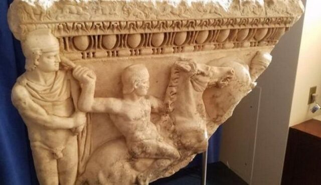 Στην Ελλάδα τμήμα μαρμάρινης σαρκοφάγου του 200 μ.X.