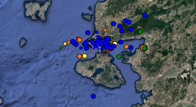 Μπαράζ σεισμικών δονήσεων στη Λέσβο