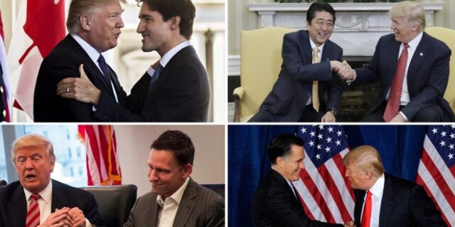 Γιατί ο Τραμπ ‘τραβάει’ τον συνομιλητή του όταν κάνει χειραψία