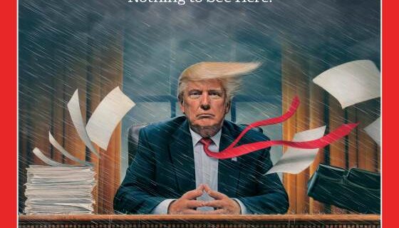 Εξώφυλλο TIME: Πολιτική καταιγίδα στο Λευκό Οίκο φέρνει ο Τραμπ