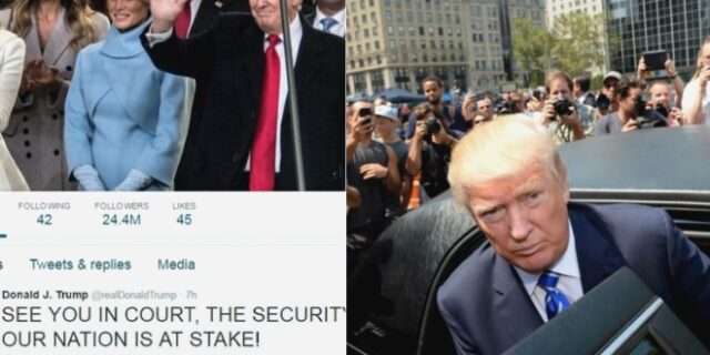 Νομικά άκυρος ο νόμος Τραμπ. Απαντά μέσω Twitter με κεφαλαία