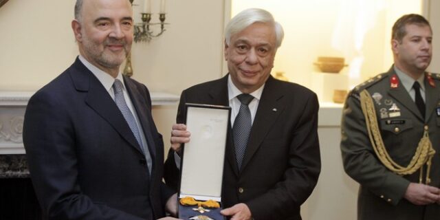 Μοσκοβισί σε Παυλόπουλο: Αδιανόητο να φανταστούμε την Ελλάδα εκτός Ευρωζώνης