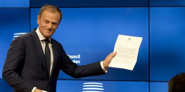 Τουσκ για Brexit: Σας ευχαριστούμε και αντίο