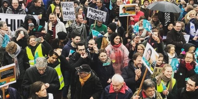 Να τους φέρουμε εδώ: Διαδήλωση στις Βρυξέλλες για τους εγκλωβισμένους πρόσφυγες στην Ελλάδα