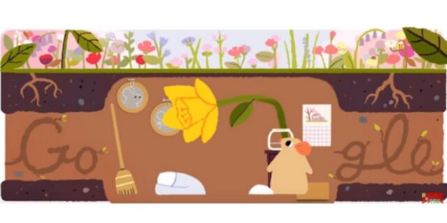 Πρώτη ημέρα της άνοιξης 2017: Το doodle της google είναι αφιερωμένο στην εαρινή ισημερία