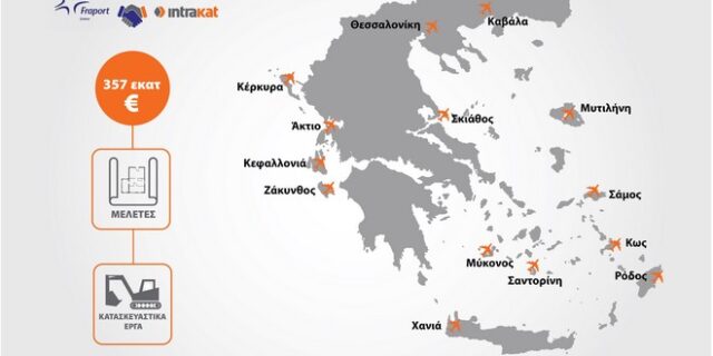 Η μεγαλύτερη επένδυση των τελευταίων ετών υλοποιείται από την INTRAKAT στα 14 αεροδρόμια
