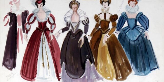 Κοστούμια από παραστάσεις του ΚΘΒΕ στις βιτρίνες του ΟΤΕ Θεσσαλονίκης